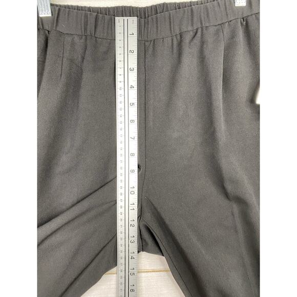 NWT Allison Daley Womens Size 14 Pants Straight Leg Pull On Black Pockets - Picture 6 of 9